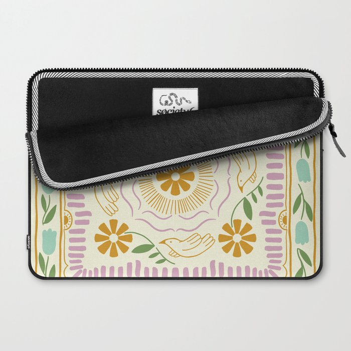 Scandinavian Dove Pattern Laptop Sleeve Gallery Image 2