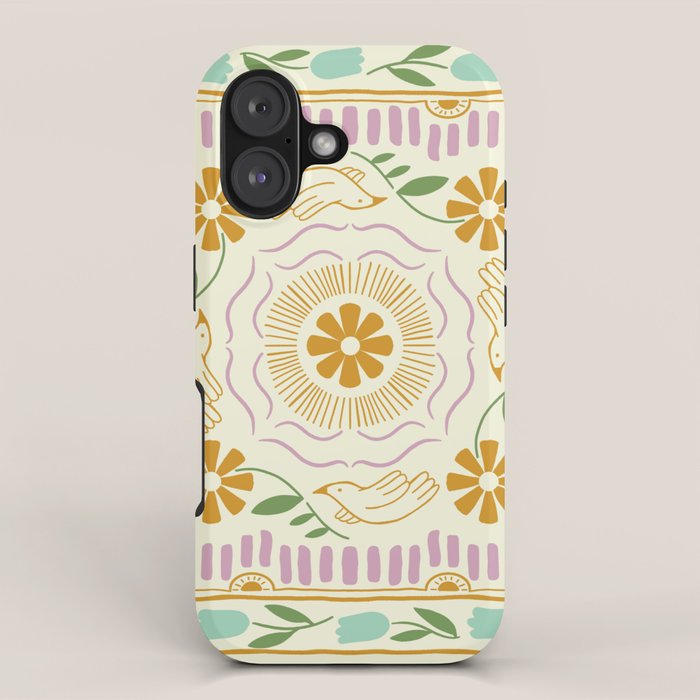 Scandinavian Dove Pattern iPhone Case Gallery Image 1