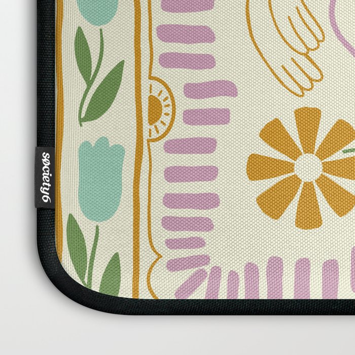 Scandinavian Dove Pattern Laptop Sleeve Gallery Image 3