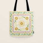 Scandinavian Dove Pattern Tote Bag Gallery Image 1