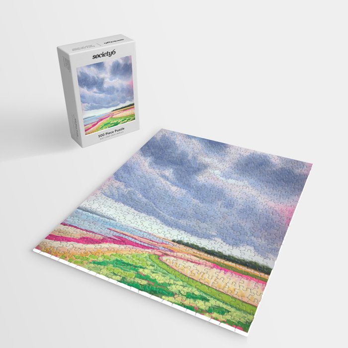 Vertical landscape art with clouds Jigsaw Puzzle Gallery Image 2