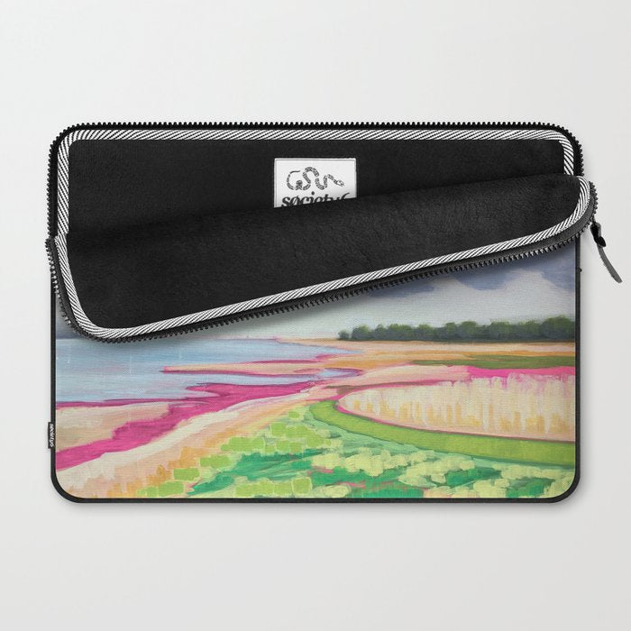 Vertical landscape art with clouds Laptop Sleeve Gallery Image 2