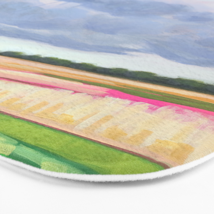 Vertical landscape art with clouds Bath Mat Gallery Image 3