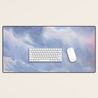 Vertical landscape art with clouds Desk Mat Gallery Image 1