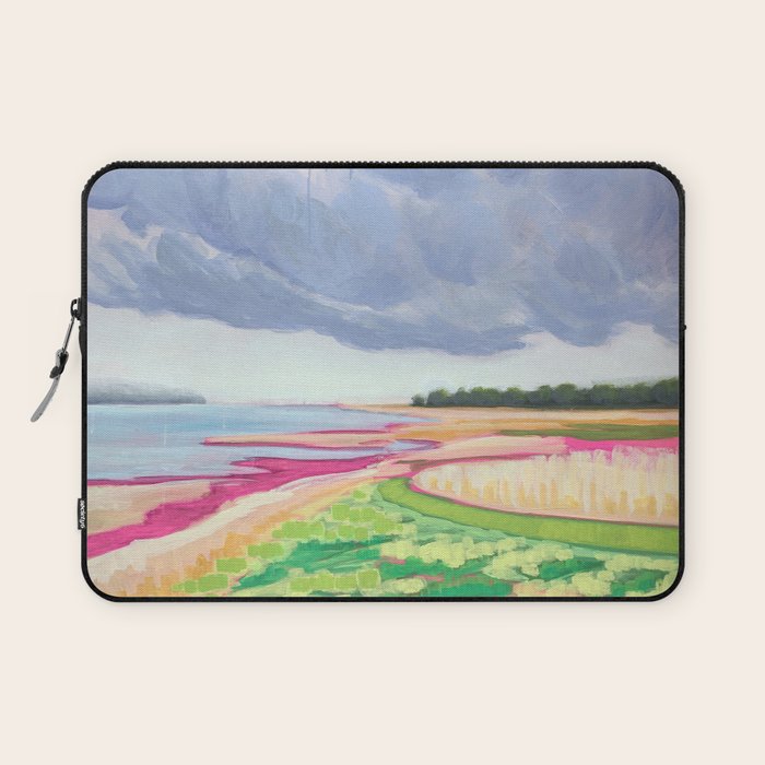 Vertical landscape art with clouds Laptop Sleeve Gallery Image 1
