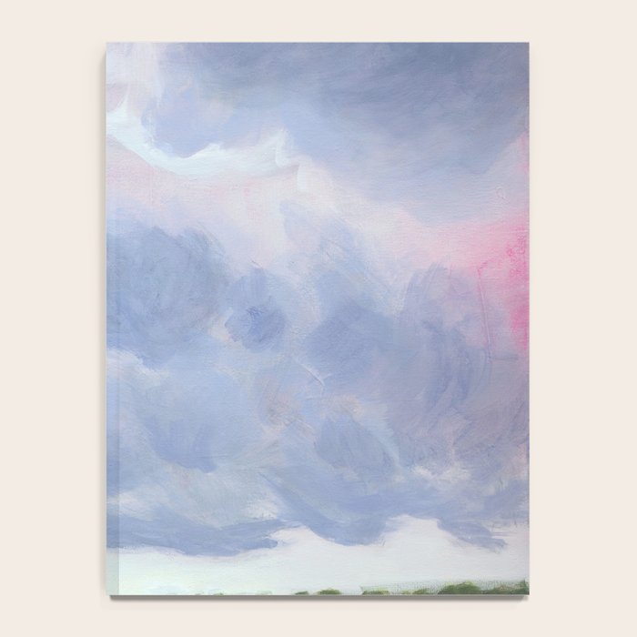 Vertical landscape art with clouds Notebook Gallery Image 4