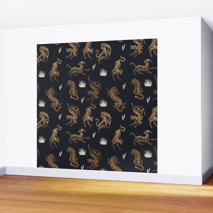 Golden Tigers Wall Mural Gallery Image 2