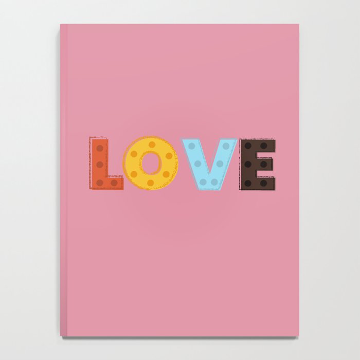 Happy LOVE - typography Notebook Gallery Image 4