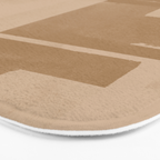 Beige Paper Cut Bath Mat Gallery Image 3