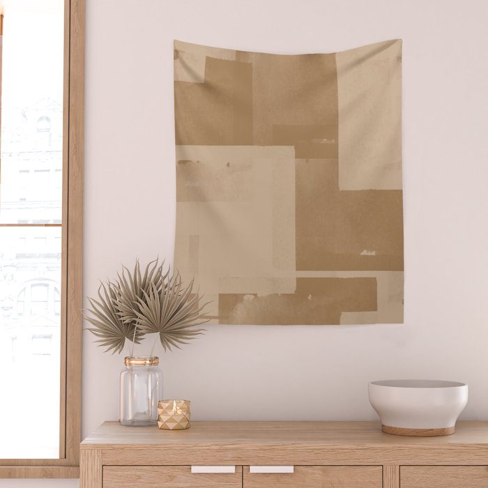 Beige Paper Cut Wall Tapestry Gallery Image 2