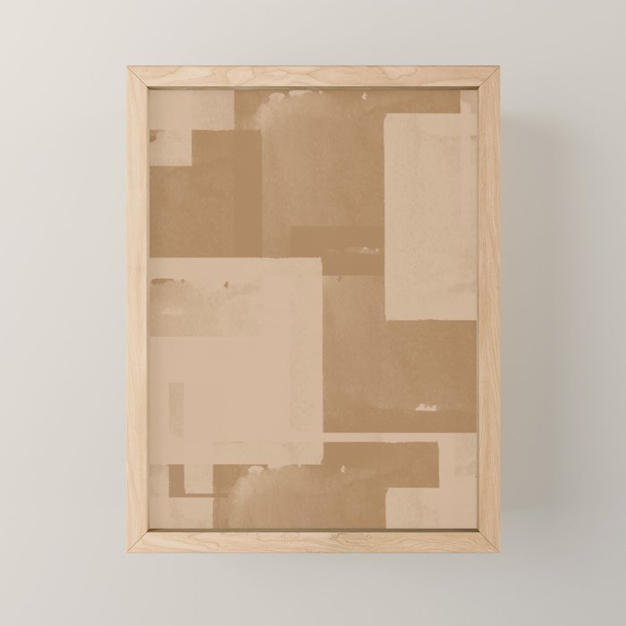 Beige Paper Cut Mini Art Print Gallery Image 1