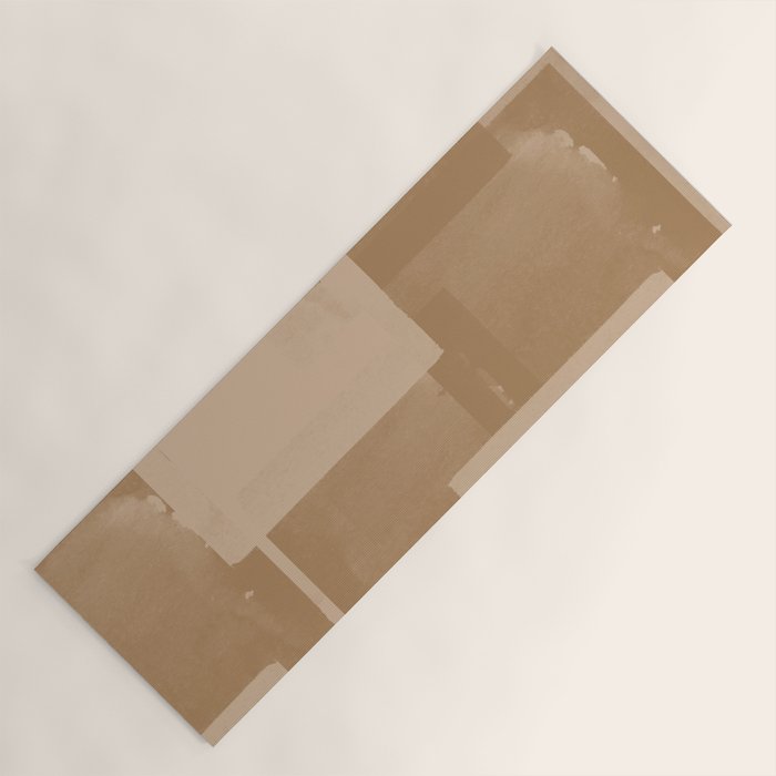 Beige Paper Cut Yoga Mat Gallery Image 1