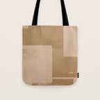 Beige Paper Cut Tote Bag Gallery Image 1