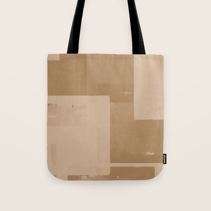 Beige Paper Cut Tote Bag Gallery Image 1