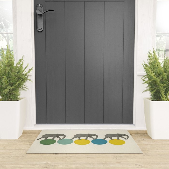 Travelling Elephants Welcome Mat Gallery Image 3