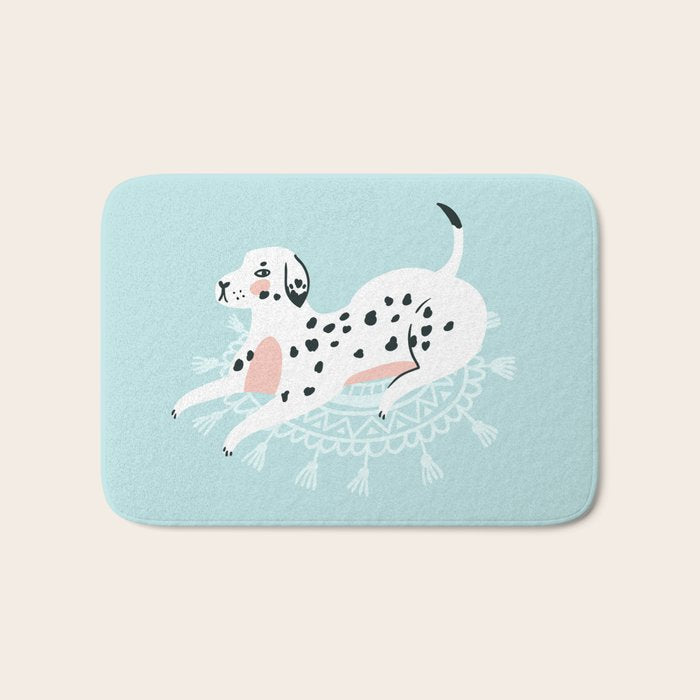 Cute dalmatian Bath Mat Gallery Image 1