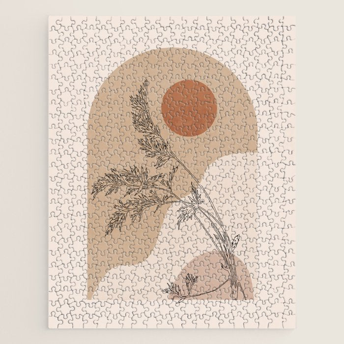 Minimal Abstract Art Landscape 15 Jigsaw Puzzle Gallery Image 1