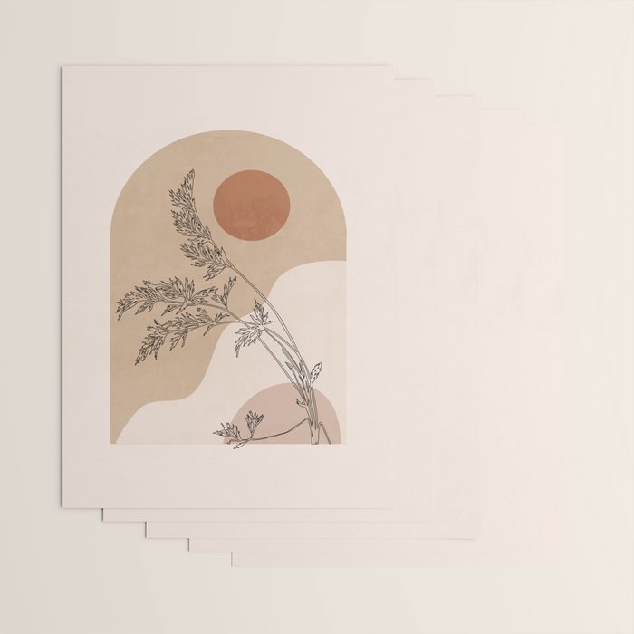 Minimal Abstract Art Landscape 15 Wrapping Paper Gallery Image 3