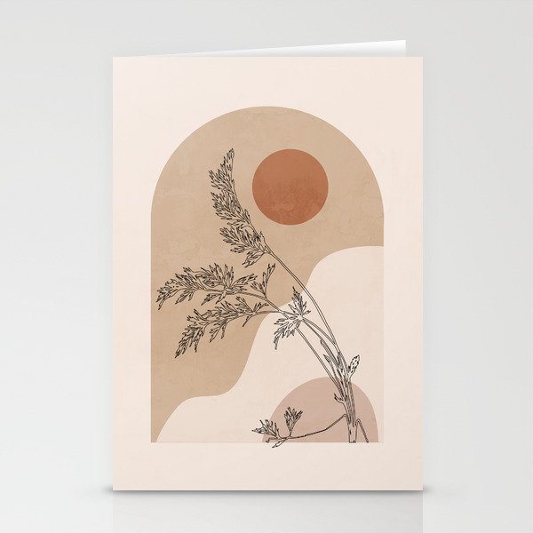 Minimal Abstract Art Landscape 15 Stationery Card Gallery Image 1
