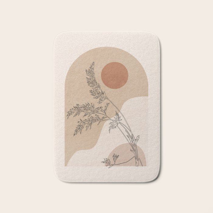 Minimal Abstract Art Landscape 15 Bath Mat Gallery Image 1