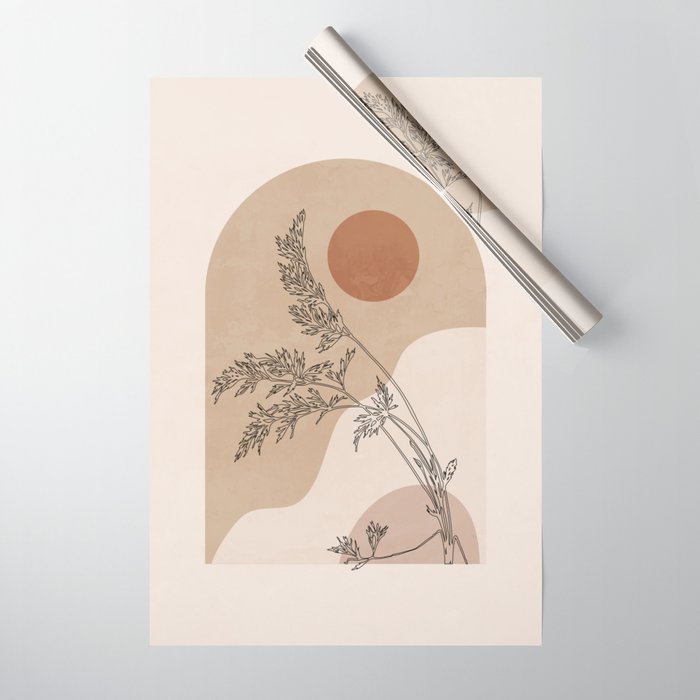 Minimal Abstract Art Landscape 15 Wrapping Paper Gallery Image 1