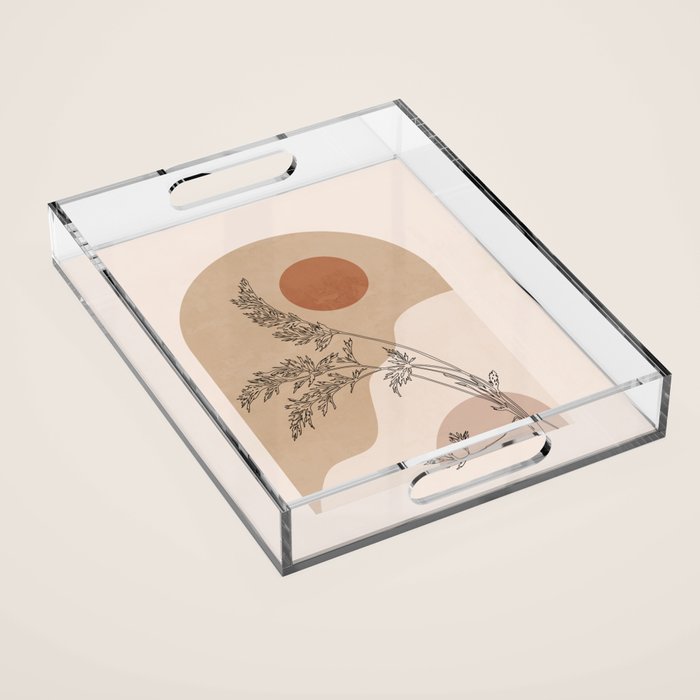 Minimal Abstract Art Landscape 15 Acrylic Tray Gallery Image 1