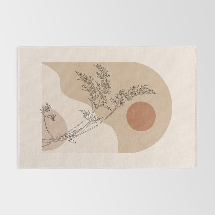 Minimal Abstract Art Landscape 15 Rug Gallery Image 2