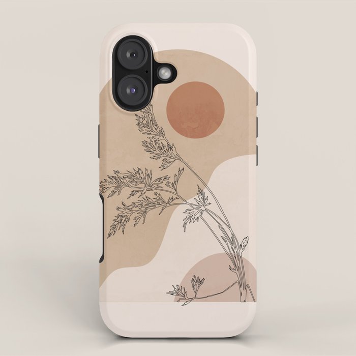 Minimal Abstract Art Landscape 15 iPhone Case Gallery Image 1