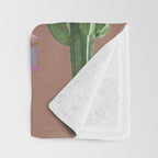 Gentle on My Mind Inspired by PANTONE 17 1230 Mocha Mousse Throw Blanket Gallery Image 3