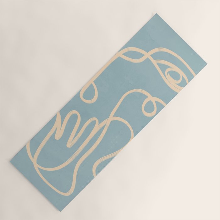 Abstract line art 229 Yoga Mat Gallery Image 1