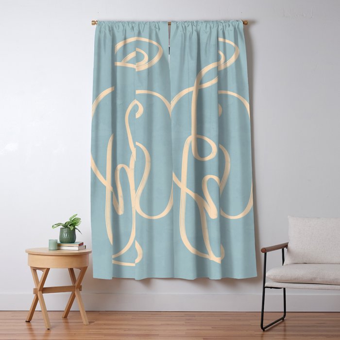 Abstract line art 229 Window Curtain Gallery Image 5