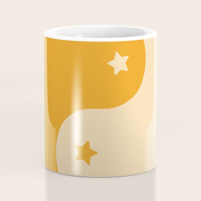 Honey Yin Yang Stars Coffee Mug Gallery Image 4