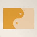Honey Yin Yang Stars Welcome Mat Gallery Image 1