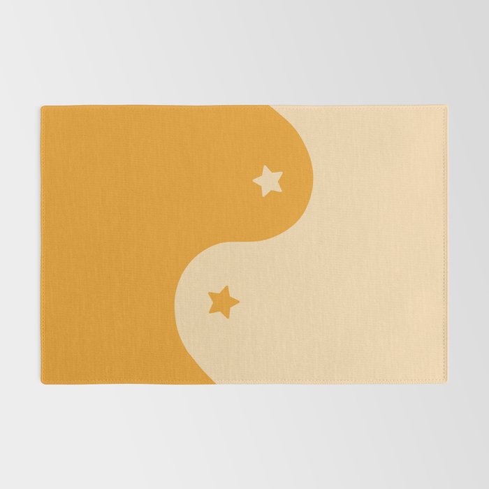 Honey Yin Yang Stars Rug Gallery Image 2