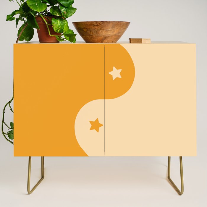 Honey Yin Yang Stars Credenza Gallery Image 1