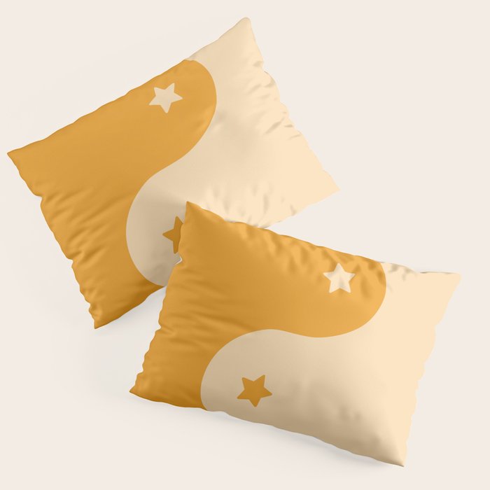 Honey Yin Yang Stars Pillow Sham Gallery Image 3