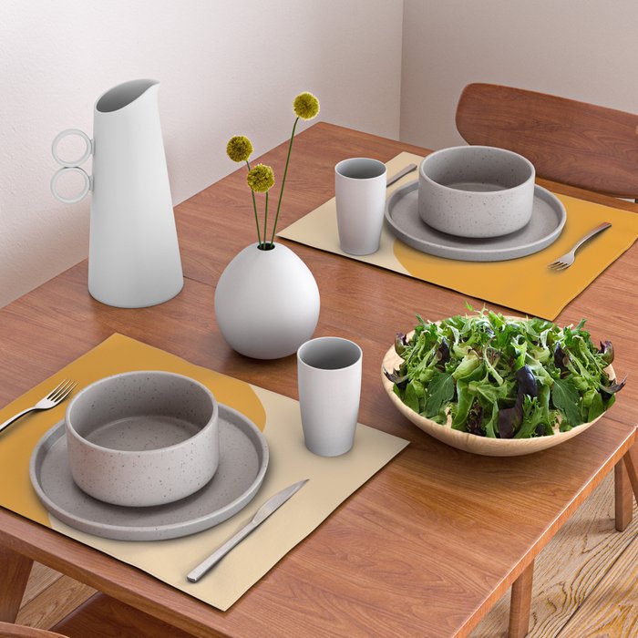 Honey Yin Yang Stars Placemat Gallery Image 2