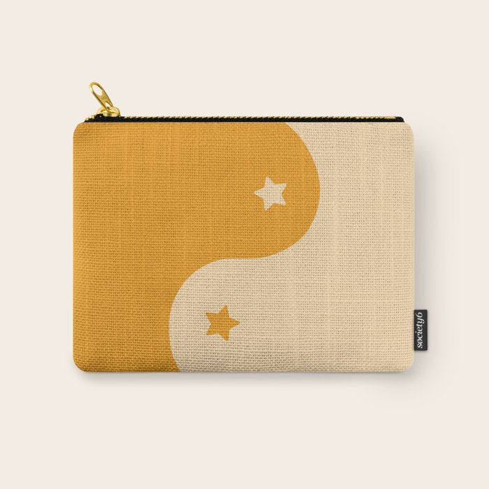 Honey Yin Yang Stars Carry All Pouch Gallery Image 1
