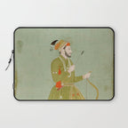 Jahangir's Son Antique Indian Miniature Painted Illustration Laptop Sleeve Gallery Image 1