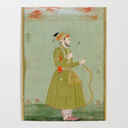 Jahangir's Son Antique Indian Miniature Painted Illustration Poster Gallery Image 4