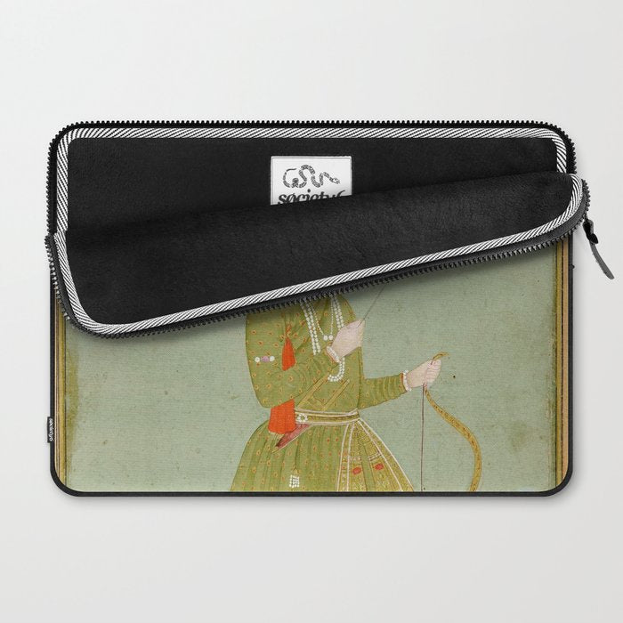 Jahangir's Son Antique Indian Miniature Painted Illustration Laptop Sleeve Gallery Image 2