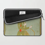 Jahangir's Son Antique Indian Miniature Painted Illustration Laptop Sleeve Gallery Image 2