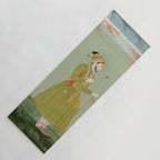 Jahangir's Son Antique Indian Miniature Painted Illustration Yoga Mat Gallery Image 1