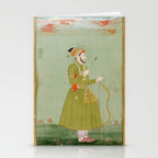 Jahangir's Son Antique Indian Miniature Painted Illustration Stationery Card Gallery Image 2