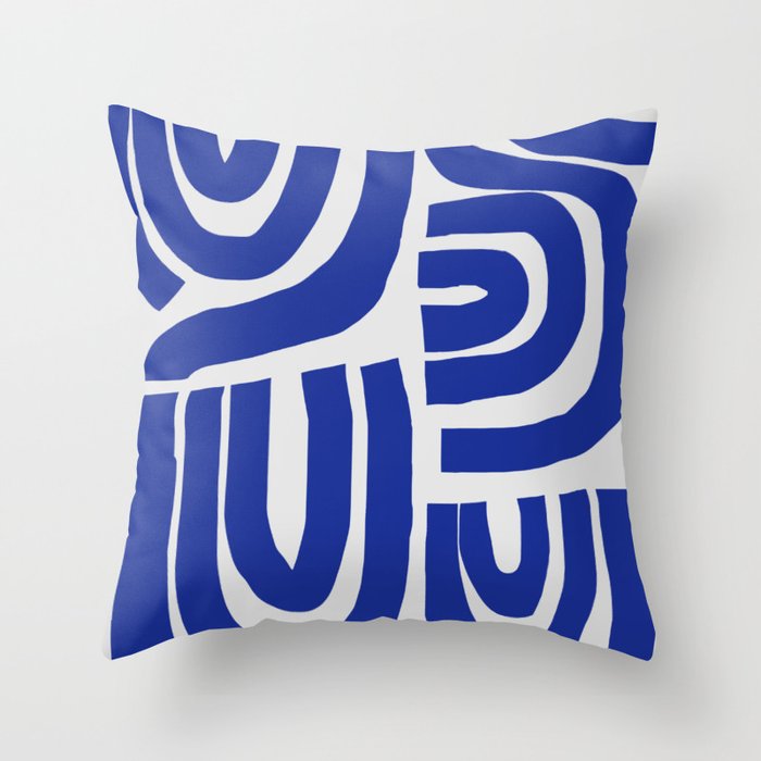 S and U var 3 Throw Pillow Gallery Image 1