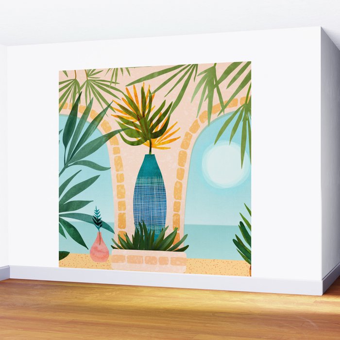 Welcome To The Hotel California Illustrated Landscape / Villa Series Wall Mural Gallery Image 2