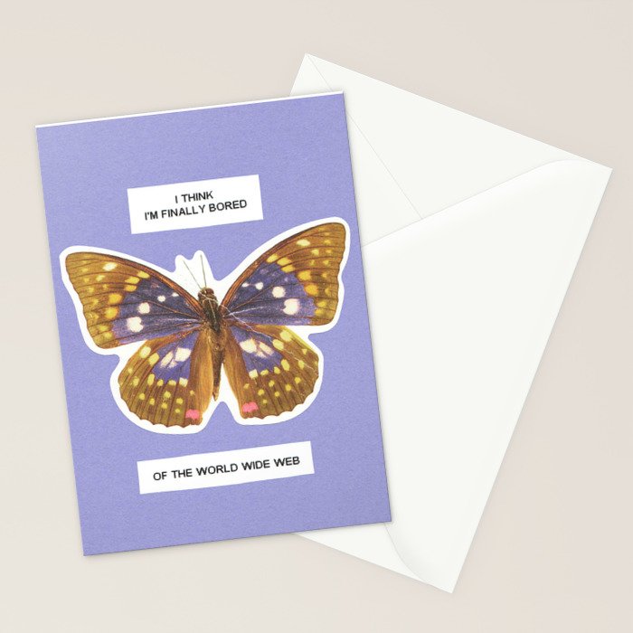 i think i'm finally bored of the world wide web Stationery Card Gallery Image 2