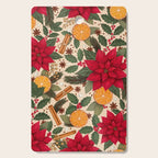 Poinsettia Flowers and Spices Cutting Board Gallery Image 1
