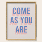 Come As You Are (Blue Pink) Serving Tray Gallery Image 1