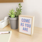Come As You Are (Blue Pink) Mini Art Print Gallery Image 2